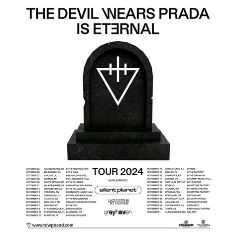 the devil wears prada 2017 tour